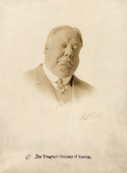 Stacy Studio head and shoulders portrait of the Vitagraph star John Bunny.