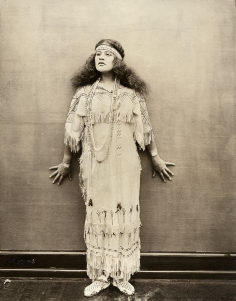 Publicity still of Lenore Ulric as Wetona in the Frohman-Belasco Broadway production <i>The Heart of Wetona</i> which opened at the Lyceum Theatre in February 1916.