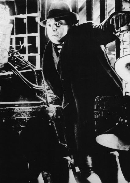 Publicity still of Peter Lorre as Hans Beckert in Fritz Lang's <i>M</i> (1931).