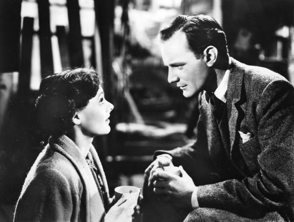 Publicity still of Celia Johnson as Laura Jesson and Trevor Howard as Dr. Alec Harvey in <i>Brief Encounter</i> (1945), directed by David Lean from a play by Noël Coward.