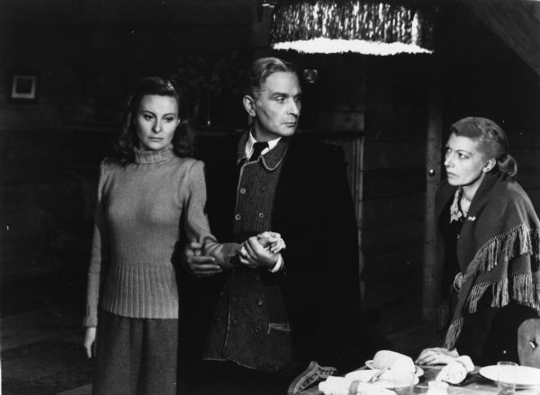 Michele Morgan, as the blind orphan Gertrude, Pierre Blanchar as the pastor, and Line Noro as Amélie in Jean Delannoy's <i>La Symphonie Pastorale</i> (1946).