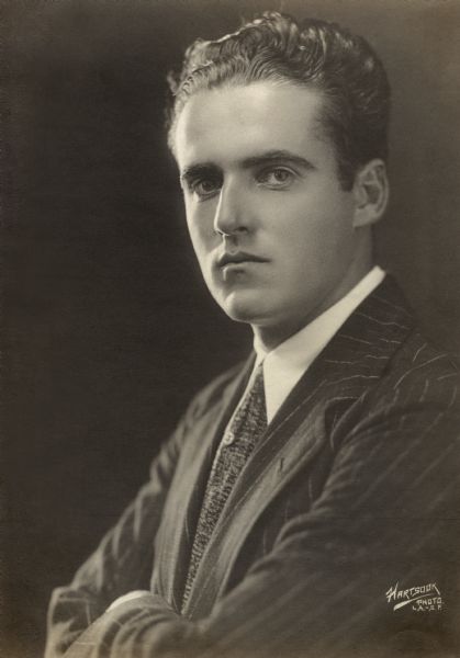 Quarter-length portrait of Marshall Neilan, silent film actor and director.
