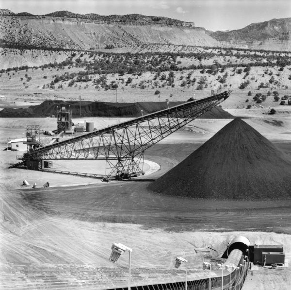 Original Falk caption reads, "Coal handling tower resources. All product taken by Jim Nowicki, local photographer."