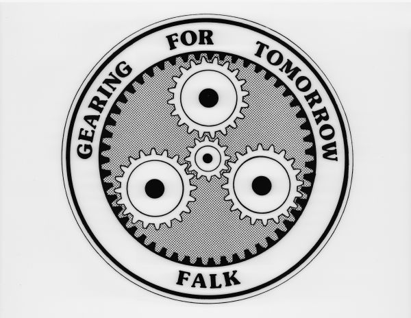 Falk logo that reads, "Gearing for Tomorrow / Falk".
