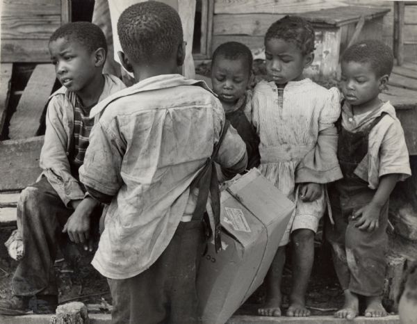 A Black Family (Ingram children) in Georgia in the 1930s or 1940s.