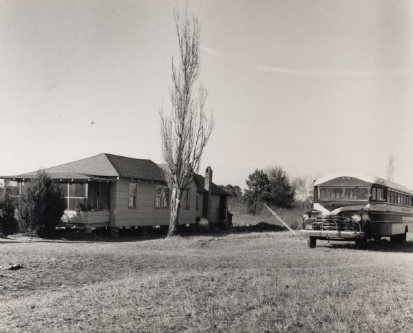 House and school bus used for a Citizenship group at the sea islands.