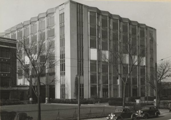 Exterior of A.O. Smith Laboratories. Architects were Holabird and Root.