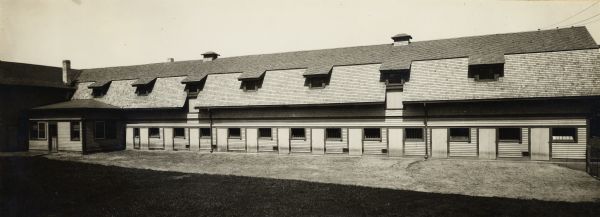 University of Wisconsin-Madison College of Agriculture. Called the Kleinheinz barn when used as a dormitory. Used for sheep from 1898-1934.