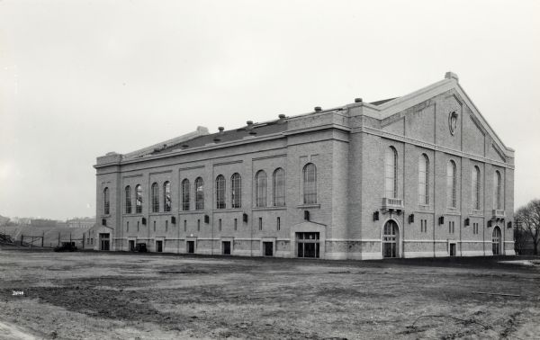 Exterior of Field House on the University of Wisconsin-Madison campus. Camp Randall is in the background.