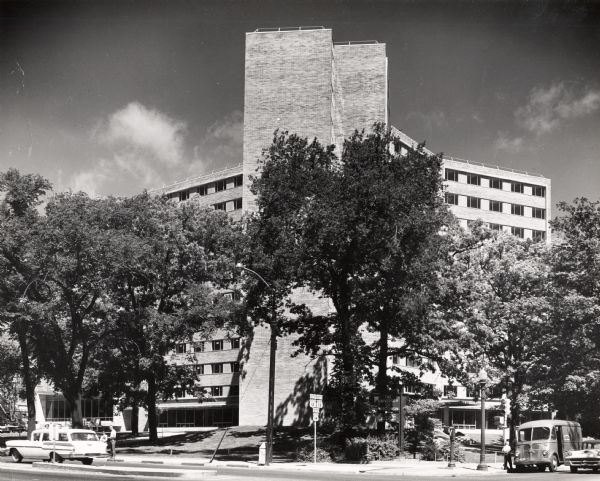 Women's dormitory on the University of Wisconsin-Madison campus at the corner of Park Street and University Avenue.