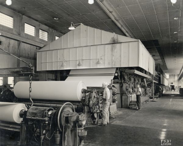 Paper manufacturing equipment of the Consolidated Paper Company.