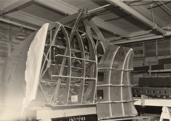 Alternate view of the glider being developed by the Plastics Division of Consolidated Paper Company of Wisconsin Rapids for the military.