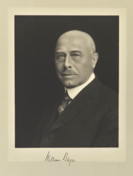 Quarter-length portrait of William Berger, Milwaukee merchant.