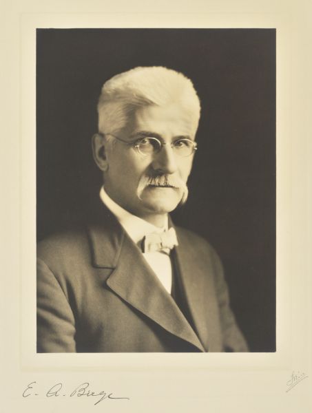 Quarter-length portrait of Edward Asahel Birge, University of Wisconsin-Madison professor.
