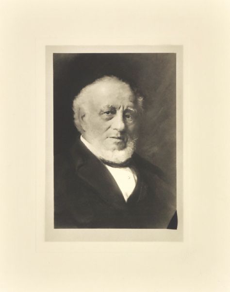 Quarter-length painted portrait of Harrison Ludington (1812-1891).