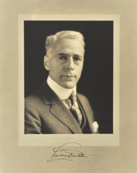 Quarter-length studio portrait of Ludington Patton, Milwaukee manufacturer.