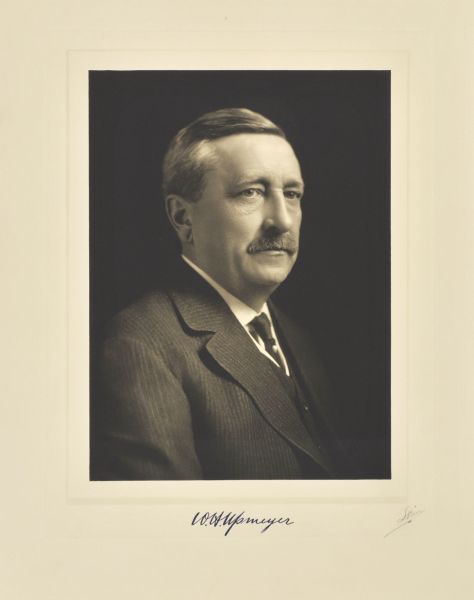 Quarter-length studio portrait of William H. Upmeyer, Milwaukee jeweler.
