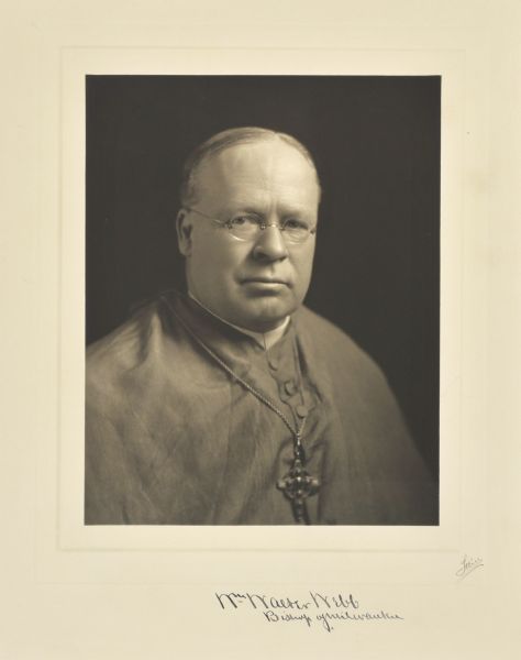 =Quarter-length studio portrait of Reverend William Walter Webb, Milwaukee clergyman.