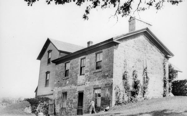 Berry Haney house, located about a mile east of Cross Plains. The stone portion of the house was built in 1840.