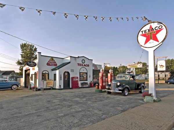 This service station located at 23923 Burrows Road (formally State Highway 93) was built in 1931, by Leo Breska. It now houses an auto-repair business, owned and operated by Loren Nelson.