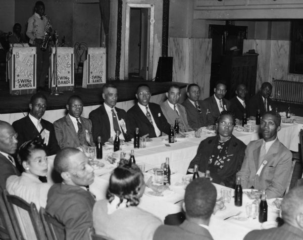 Banquet for African-American delegates to the convention of the Alabama State Industrial Union Council.