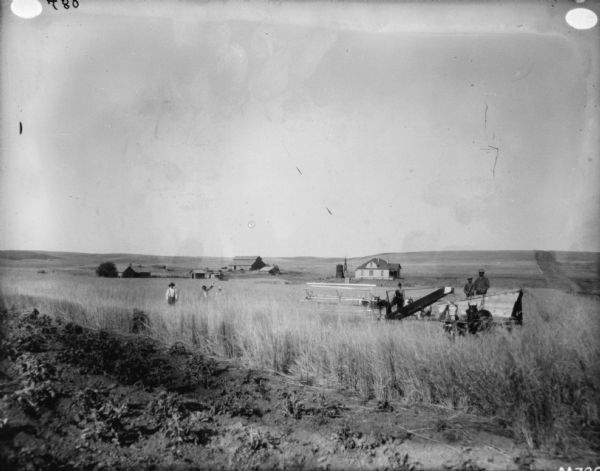 Landscape View of People and Farm | Photograph | Wisconsin Historical ...