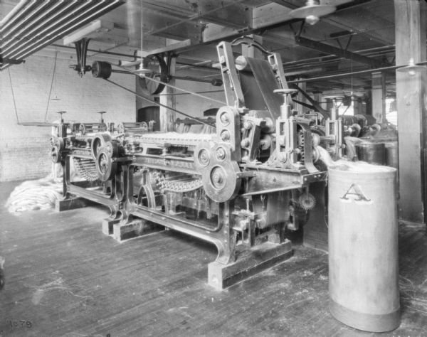 Manufacturing machines for twine at McCormick Works.