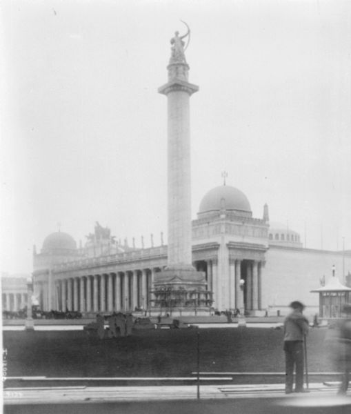 Exterior view of building at the Columbian Exposition.