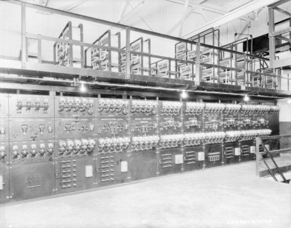 Power generators in a factory.