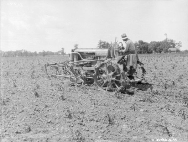 Farmall Mounted Cultivator | Photograph | Wisconsin Historical Society