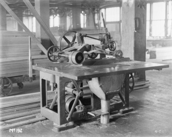 Table saw at McCormick Works.