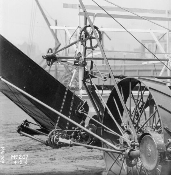 Push Binder Header outdoors at McCormick Works.