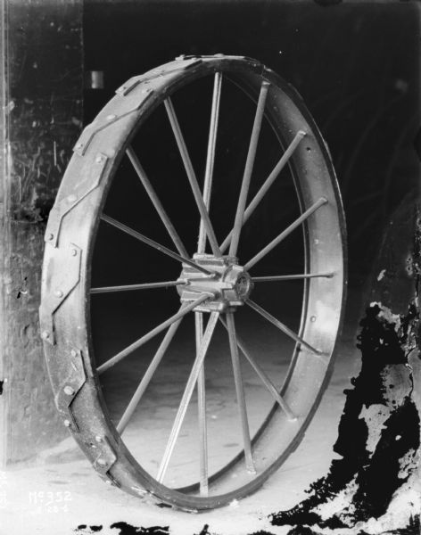 Close-up of a wheel at McCormick Works.