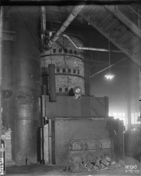 View of a furnace at McCormick Works.