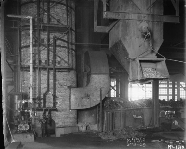 View of a furnace at McCormick Works.