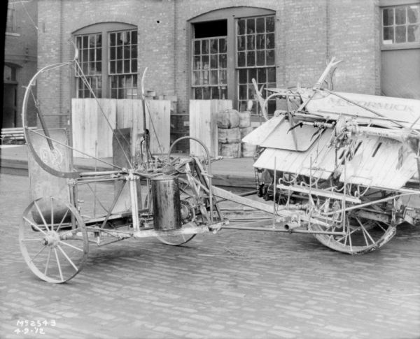 Binder and Planter outdoors in the yard at McCormick Works.