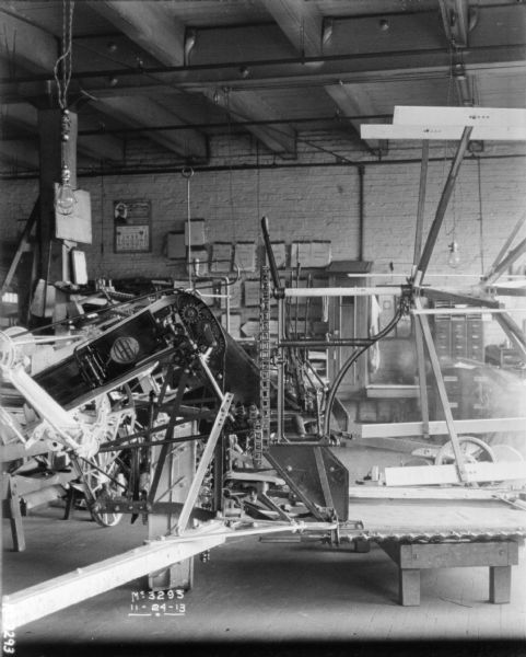 A Binder set-up on a factory floor.