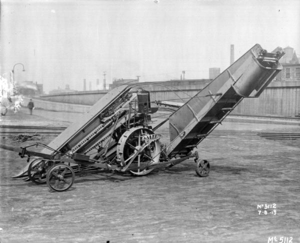 Corn Picker at McCormick Works | Photograph | Wisconsin Historical Society