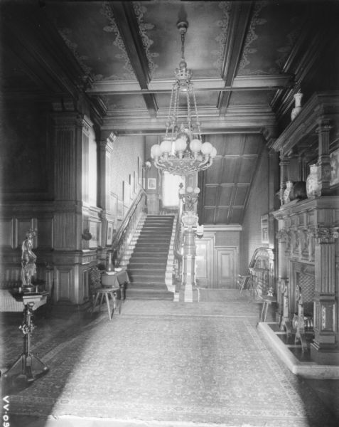 Interior view of hall.