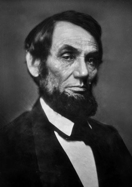 A portrait of Abraham Lincoln (2/12/1809 – 4/15/1865), the 16th President of the United States from March 4th, 1861 until his assassination on April 15th, 1865.