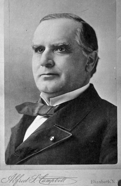 Carte-de-visite of William McKinley (1/29/1843 – 9/14/1901), the 25th President of the United States.