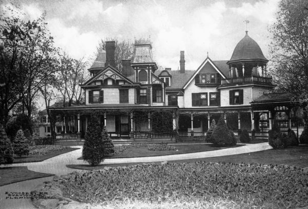 The extensive Victorian residence and garden of the W.E. Emery family.