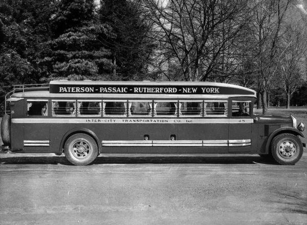 Inter-city Transportation Company Bus - Paterson - Passaic - Rutherford - New York.