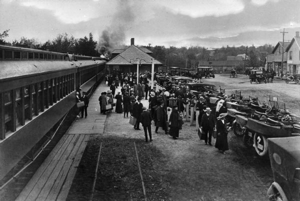 The Monticello branch of the New York, Ontario & Western Railroad Station, added in 1889.