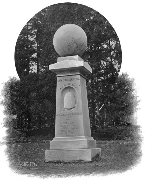 Also known as the monument to "The Birthplace of American Foreign Missions," the Haystack Monument was erected in 1867 by William College's Society of Alumni. The monument is located in Mission Park. Along with a list of names, the text on the monument reads: "The Field is the World." Published by C.G. Smith.