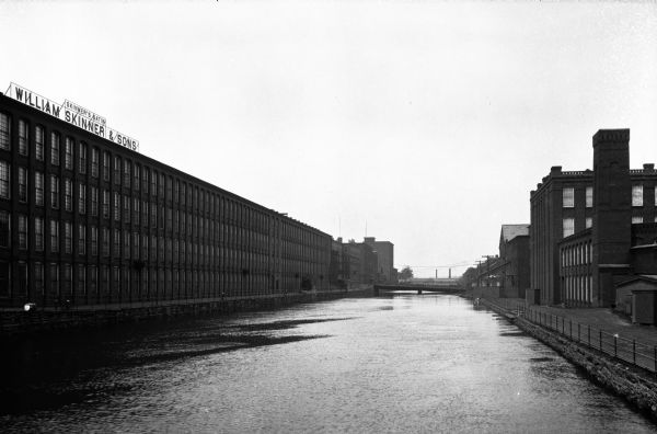 Skinner's Satin Mills stands alongside the Second Level Canal. The mill was founded in 1848.