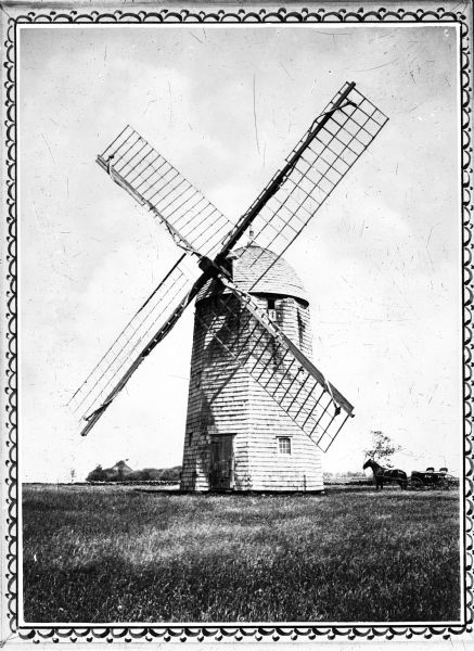 View of Boyd's Windmill, built in 1810 by John Peterson on Old Windmill Lane, and purchased by William Boyd in 1815.