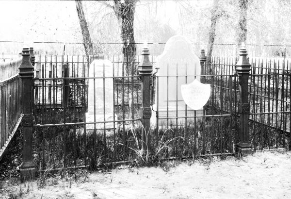 View of the grave of Kit Carson (1809-1868), an American frontiersman.