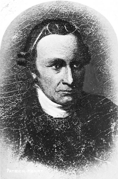 Portrait of Patrick Henry (1736-1799), orator and politician.  The painting was completed in 1815 by Thomas Sully (1783-1872)