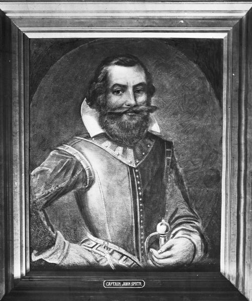 Portrait of Captain John Smith (1580-1631) of Jamestown.